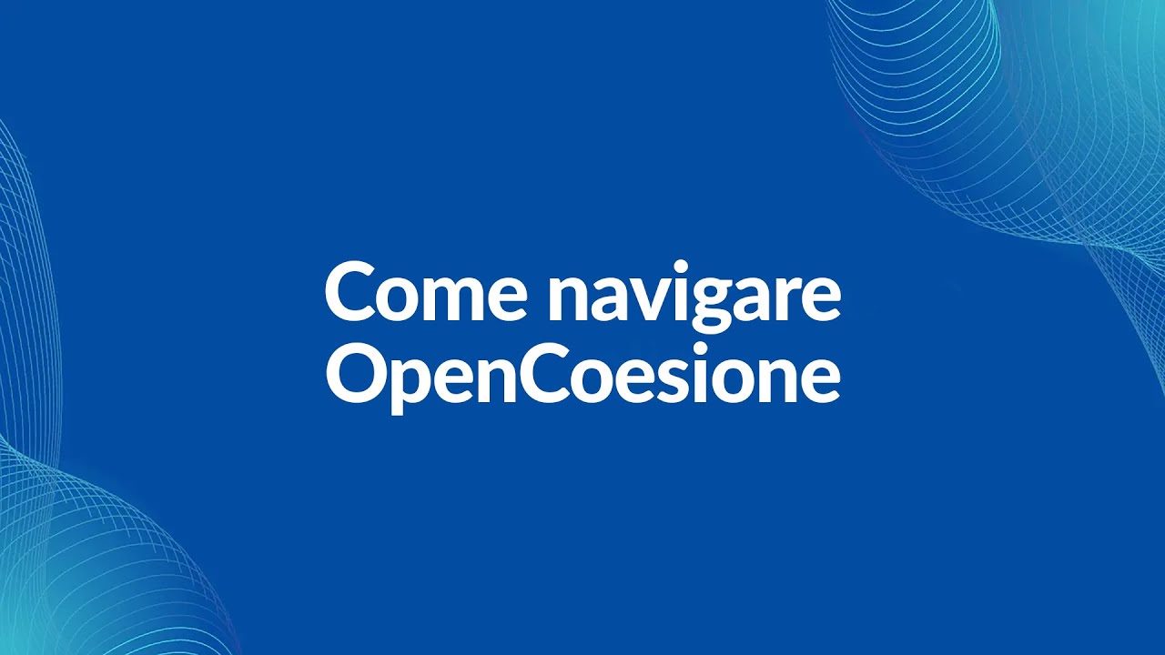 Come navigare OpenCoesione