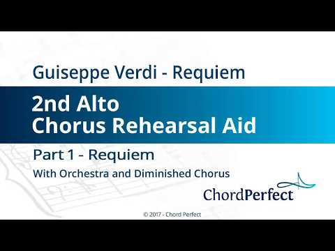 Verdi's Requiem Part 1 - Requiem - 2nd Alto Chorus Rehearsal Aid