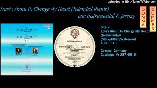 Donna Summer -  Love&#39;s About To Change My Heart (Instrumental)