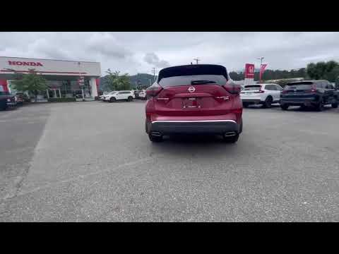 2020 Nissan Murano AWD Platinum in Red for sale at Murray Honda in Chilliwack, BC
