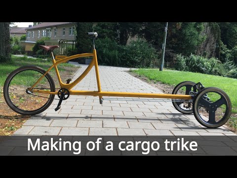 DIY Reverse Tilting Cargo Trike #3 - Complete build