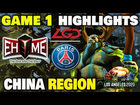 EHOME VS PSG.LGD Game 1 Highlights ESL ONE Los Angeles 2020