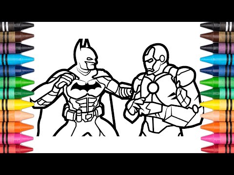 BATMAN VS IRON-MAN Coloring Page #344 - Electro-Light - Symbolism [NCS Release]