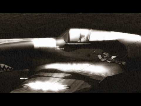 Battle in the Pacific - Zero vs. Tomahawk  (Black and White)