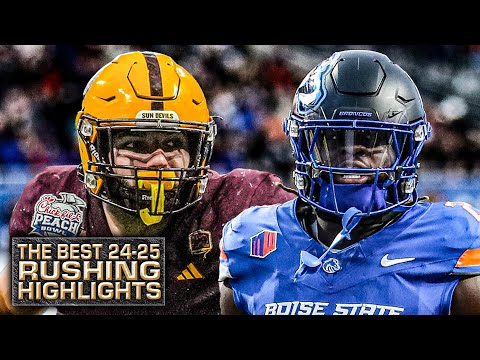RUSHING HIGHLIGHTS 💨 Best Hurdles, Broken Tackles & Wheels of the 2024-25 season 🎥 | ESPN CFB