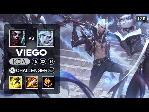 Viego vs Ekko Jungle - KR Challenger - Patch 12.9 Season 12