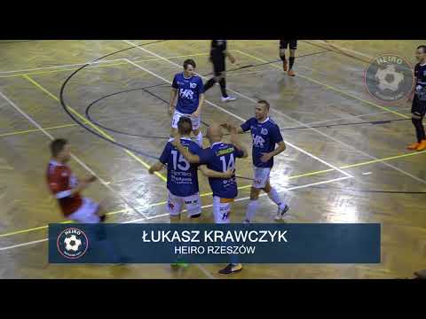 1 liga futsalu 2017/18: Heiro Rzeszów - Malwee Łódź 6-1 (4-0) bramki