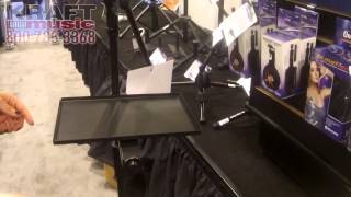 Video thumbnail for Kraft Music - On-Stage Stands MST1000 Clamp on Accessory Tray NAMM 2015 by Kraft Music