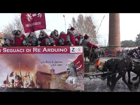 I Seguaci di Re Arduino carro da getto - Carnevale Ivrea 2016
