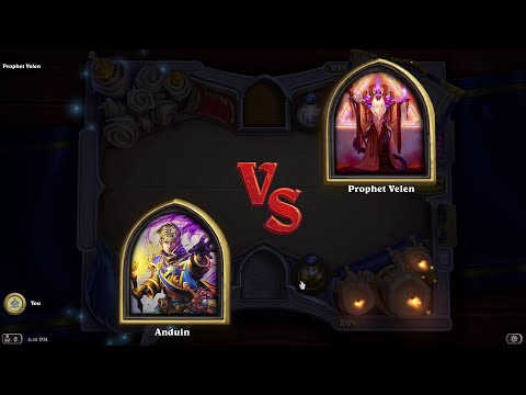 Book of Heroes Anduin vs Prophet Velen | Hearthstone Book of Heroes