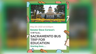 Sen. Cortese: Virtual Sacramento Bus Trip for Education