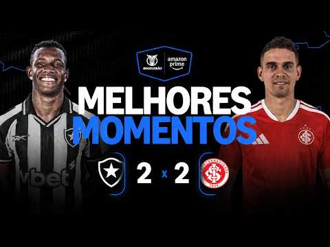Gols e lances de Botafogo x Internacional