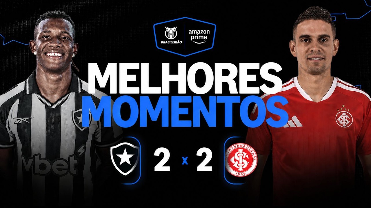 VÍDEO: gols e melhores momentos do empate entre Botafogo e Internacional pelo Brasileirão 2026