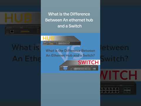 The different between Hub and Switch