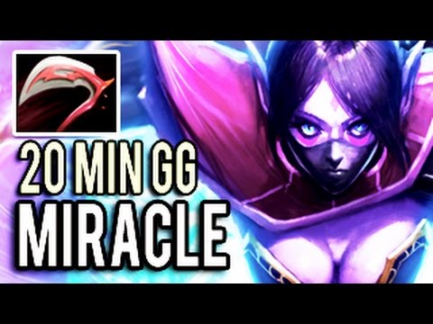 Dota 2 Kiev Major 20 MIN GG - PERFECT GAME x2 Rampage [Templar Assassin] by Miracle-