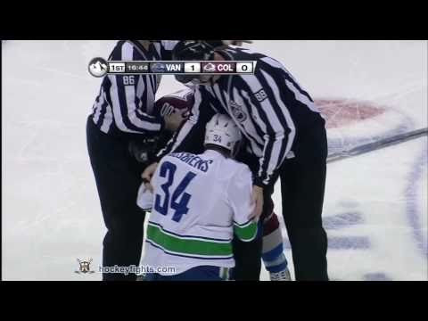 Guillaume Desbiens vs Cody McLeod Nov 4, 2010