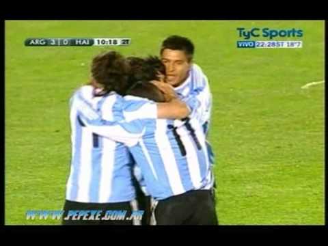 (2010) Argentina 4-0 Haiti || 4° Facundo Bertoglio (relato Jorge Arcapalo AM Continental)