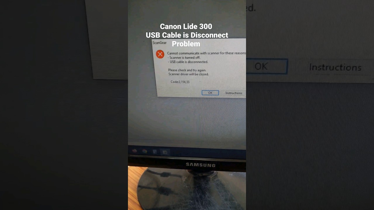 #Canon_Lide_300_USB_Cable_is_Disconnect_Problem #scanner #canonscanner #update #shorts #technology