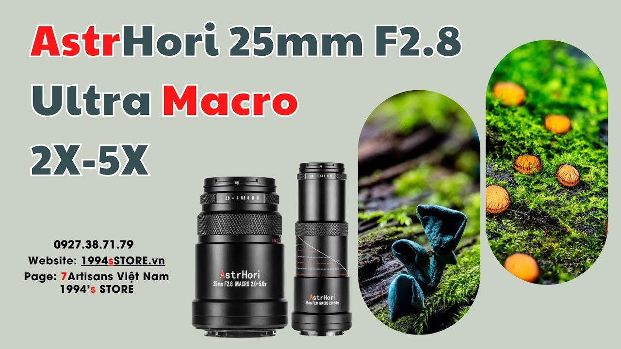 Video Ống kính AstrHori 25mm F2.8 Ultra Macro 2X-5X