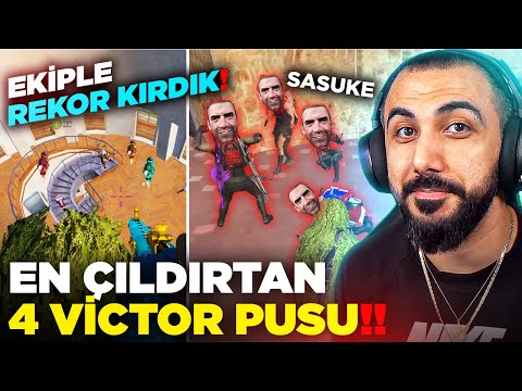 EKİPLE EN ÇILDIRTAN VİCTOR PUSUSU!! 😮 VİCTOR REİS TARİHİNİN REKORUNU KIRDIK! | PUBG MOBILE