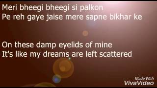 Mari Bheegi Bheegi Si with lyrics - YouTube