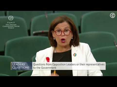 100% Mica &amp; Pyrite Redress Leaders' Questions Mary Lou McDonald