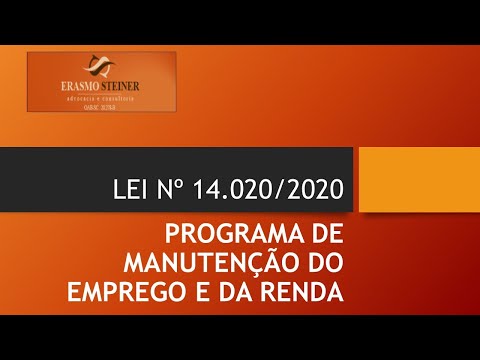 Programa Emergencial de Manutenção do Emprego e da Renda – Lei nº 14020/2020