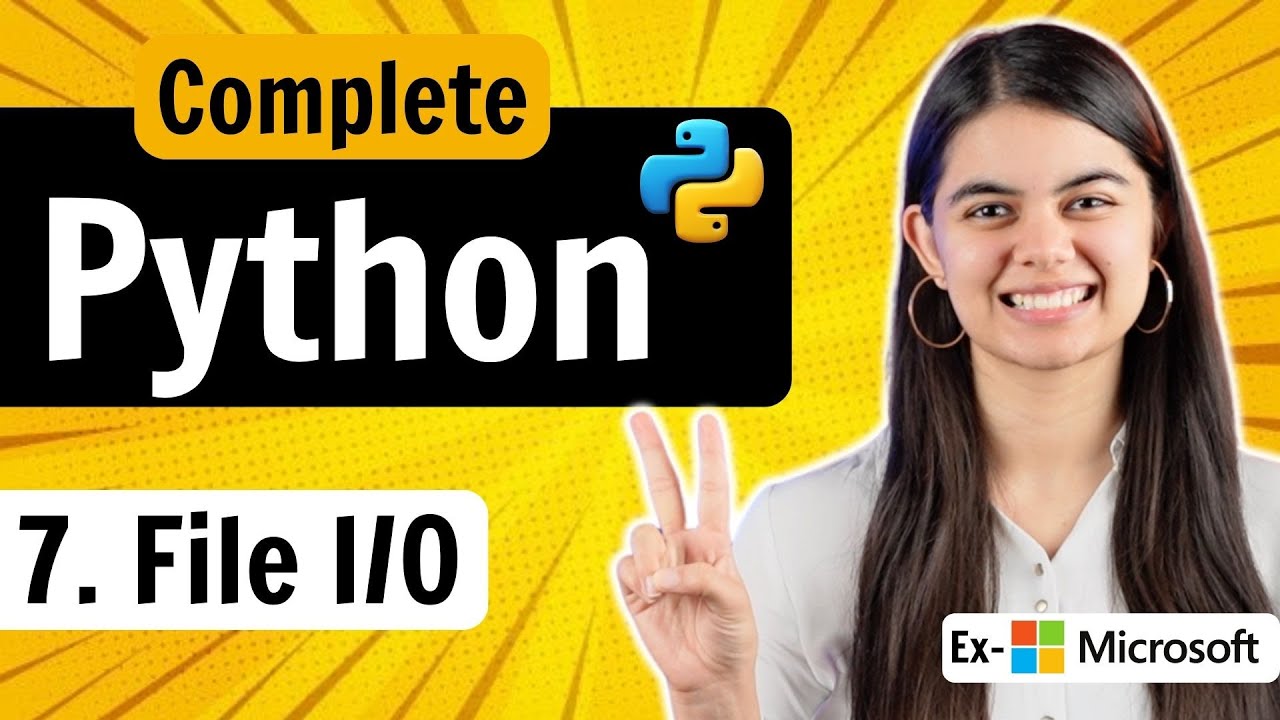 Lecture 7 : File Input/Output in Python