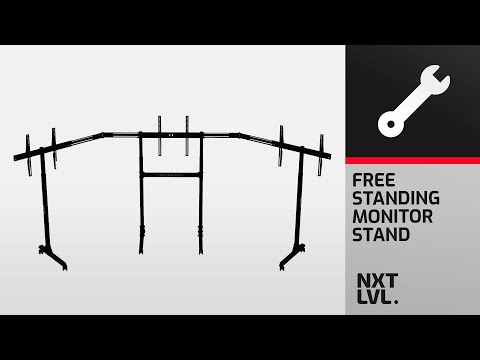 Free Standing Triple Monitor Stand Assembly