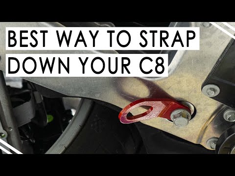 Corvette C8 2020+ | Fabspeed Tie Down Installation | How to Install Tie Downs to Trailer Your C8