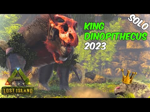 How to SOLO the ALPHA Dinopithecus KING | Lost Island BOSS FIGHT | Solo EZ!!