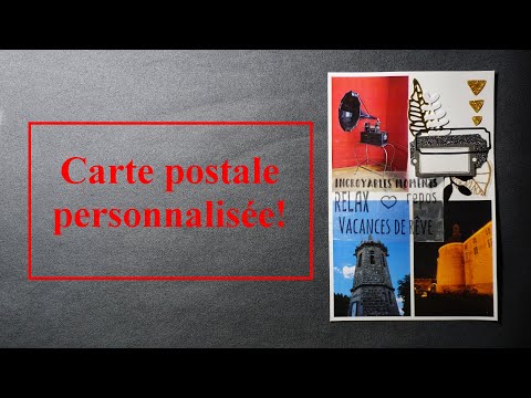Tuto carte postale personnalisée