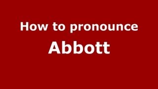 How to pronounce Abbott