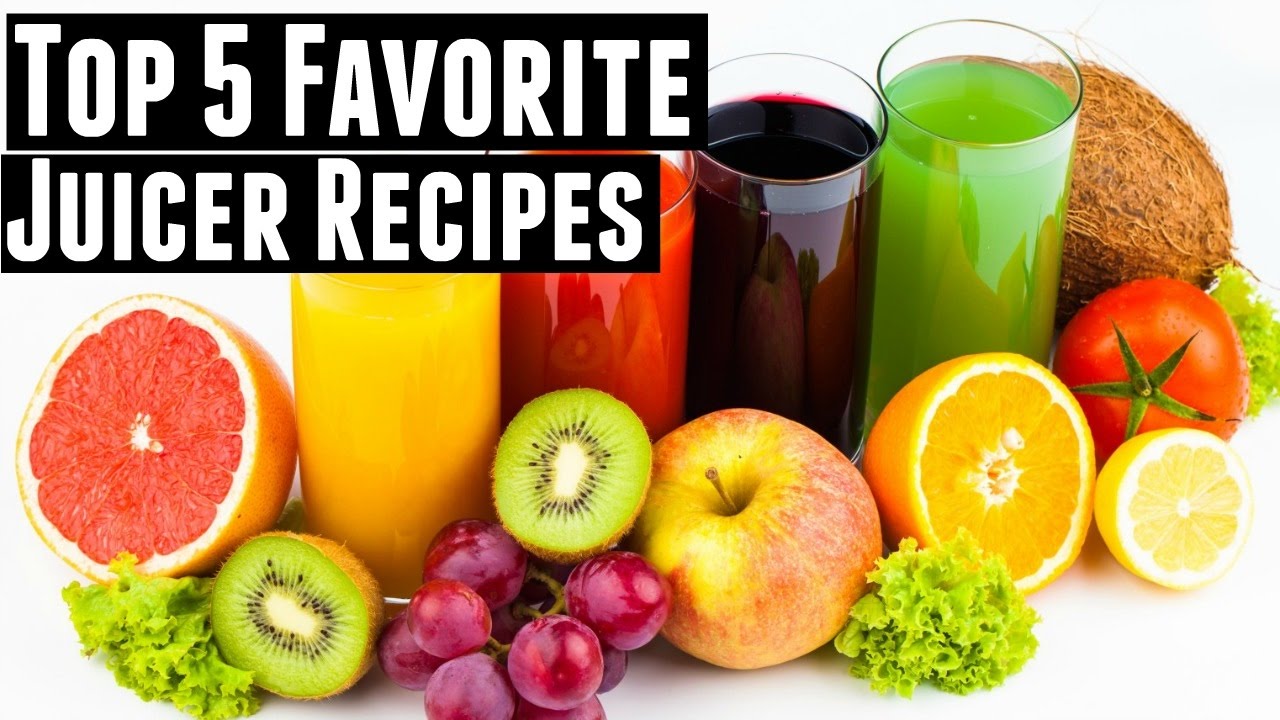 My 5 favorite juicer recipes for ENERGY | Green Juice, Fruit Juice, & Vegetable Juice