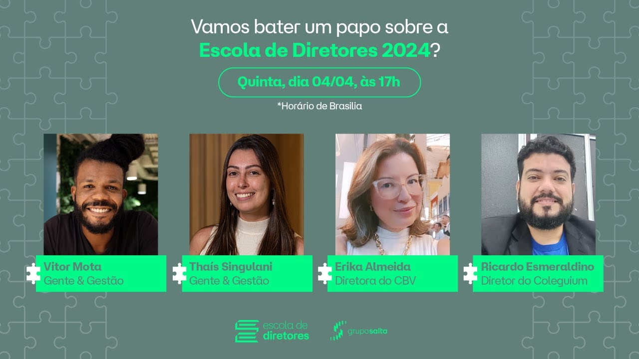 Webinar Escola de Diretores 2024 | Tire suas dúvidas sobre o processo seletivo!