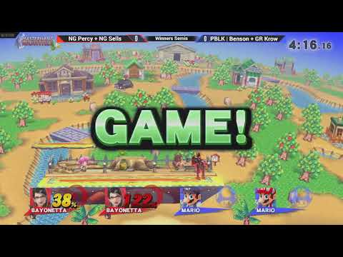 MHM:0818 [Wii U] - NG Percy + NG Sells (Red) vs PBLK | Benson + GR Krow (Blue) - Winners Semis