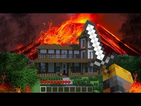 MC Naveed - Minecraft - GIANT VOLCANO APPEAR IN MY HOUSE IN MINECRAFT !! Minecraft Mods