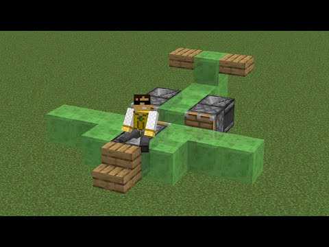 how to make a working plane in minecraft