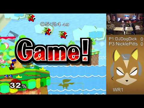 Justin Joe's Basement Bash 4 WR1 - Nicklepitts (Fox) vs. DJ Porkrinds (Mario)