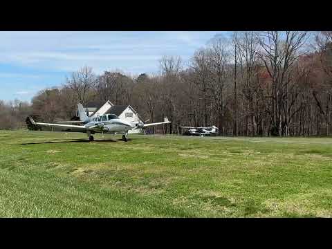 Landing on a short runway in a strong crosswind- Beechcraft Baron 58