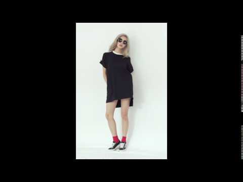 CG02-EM068 拼接條紋休閒連身裙 黑