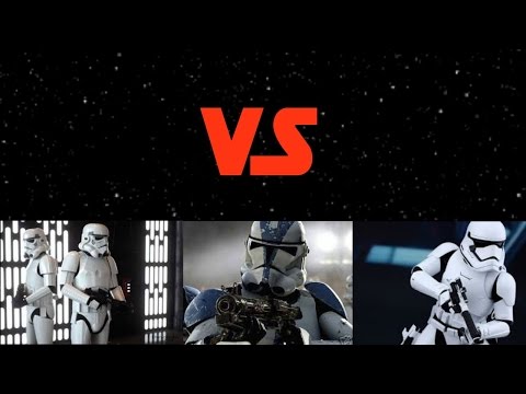 Clones vs Stormtroopers vs First Order!! (Star Wars VS ep 2)