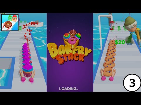 Enjoy Cake Decorating Game || Bakery Stack : Cooking Games || Levels 16-20 || EP-03 ||🧁🥯🔥