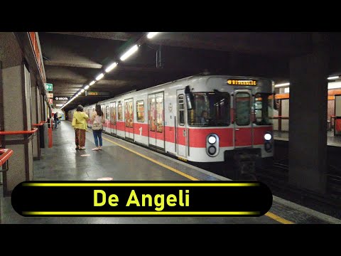 Metro Station De Angeli - Milan 🇮🇹 - Walkthrough 🚶