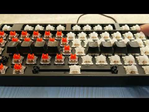 Outemu switches comparison - Red VS Silent white