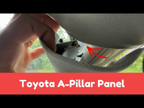 Remove and install Toyota a-pillar panel