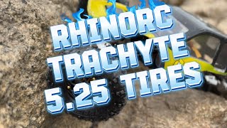 RhinoRC Trachyte 2.2 5.25 inch Rock crawler tires TEST!