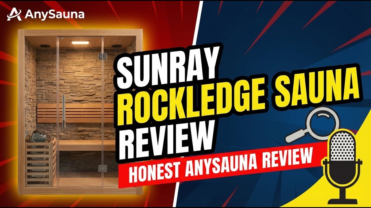 Sunray Rockledge 2 Person 4.5 kW Hardwood Indoor Traditional Sauna video thumbnail