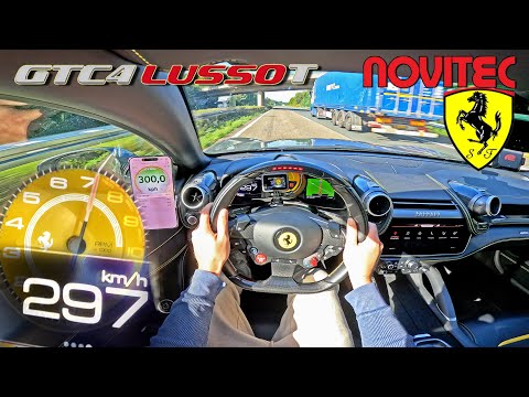 Ferrari GTC4 LUSSO T NOVITEC // 300KM/H POV on AUTOBAHN