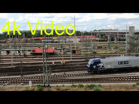 Führerstandsmitfahrt / Cabview BR 145 Maschen - Hamburg Hohe Schaar &  Zugverkehr Hohe Schaar (4K)